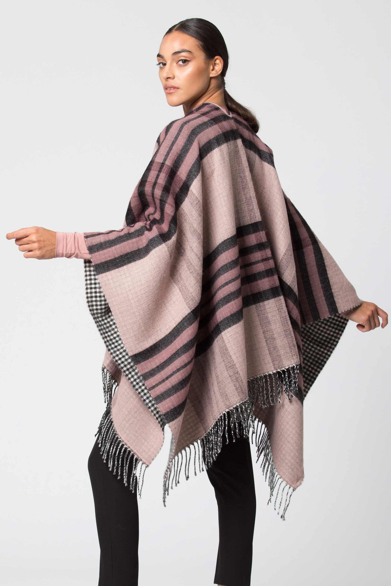 Sciarpa con Fantasia Kocca / Rosa - Ideal Moda