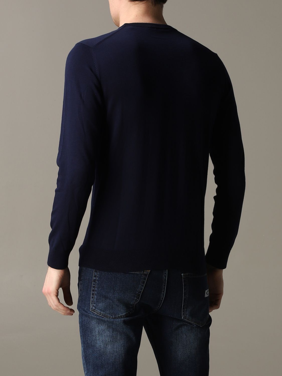 Maglia uomo in cotone / Blu - Ideal Moda