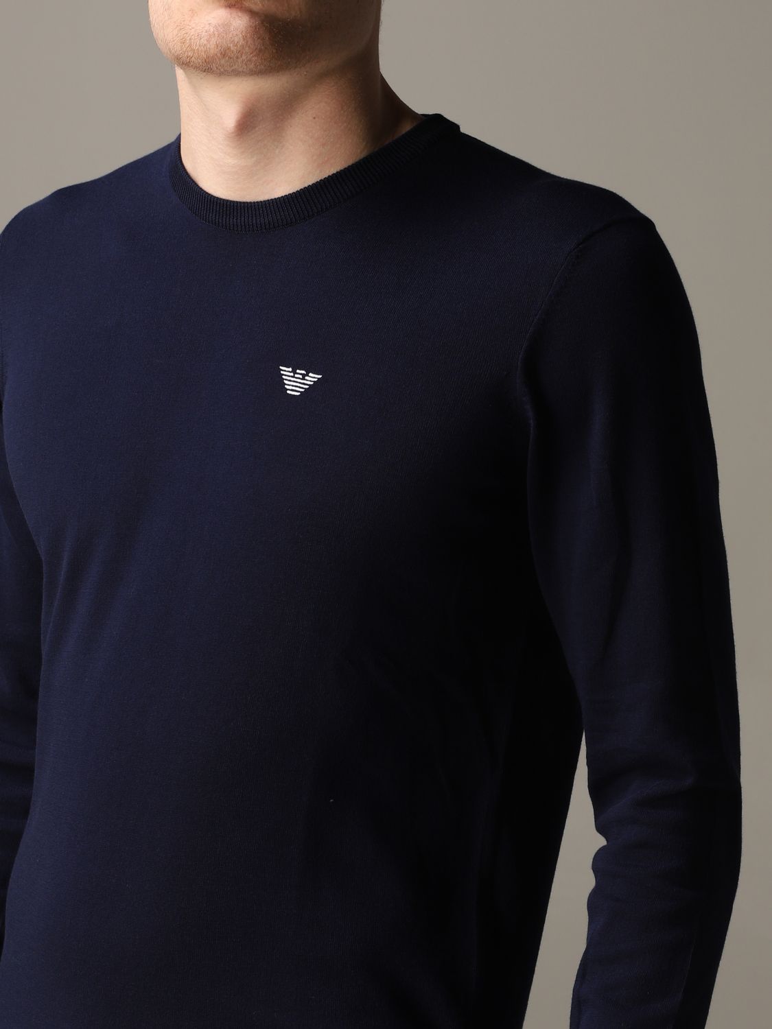 Maglia uomo in cotone / Blu - Ideal Moda