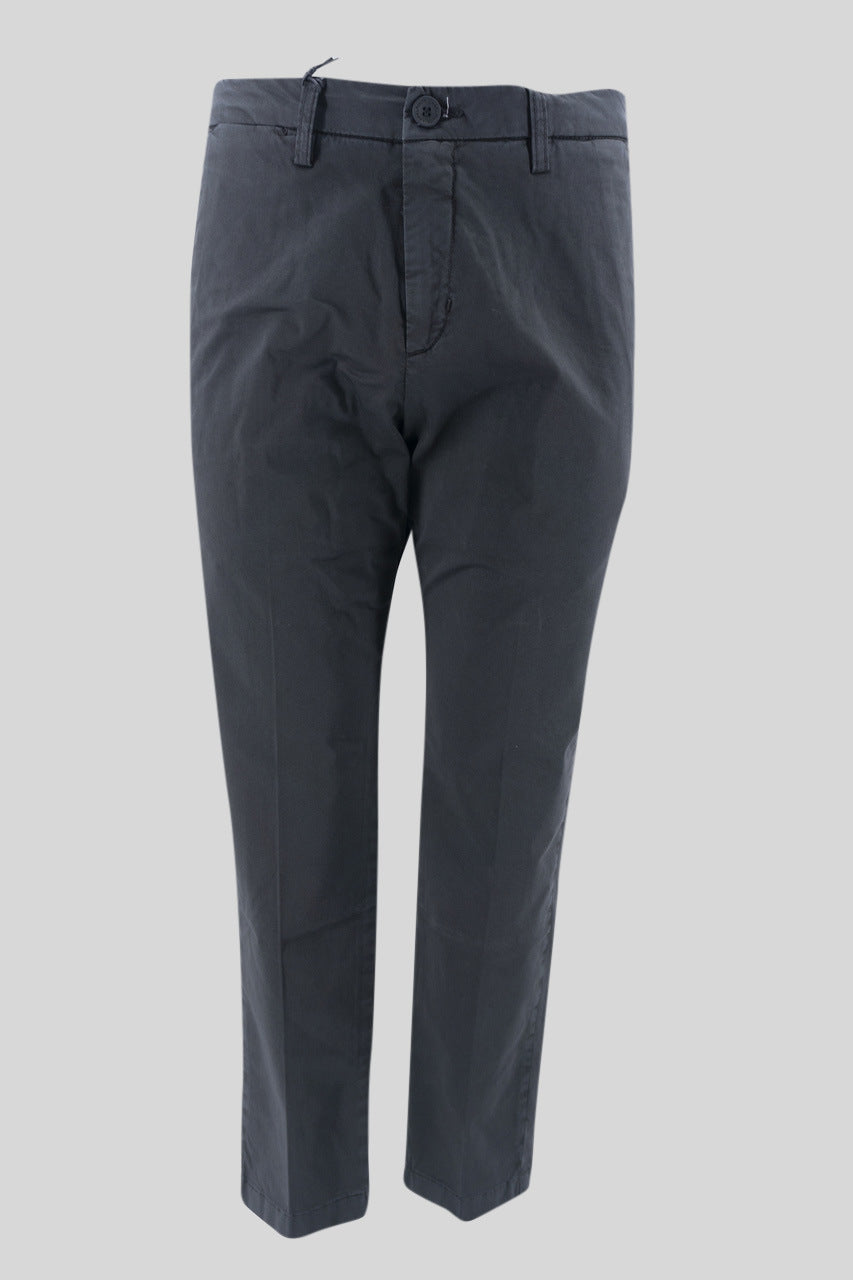 Pantalone "Capri" in cotone / Grigio - Ideal Moda
