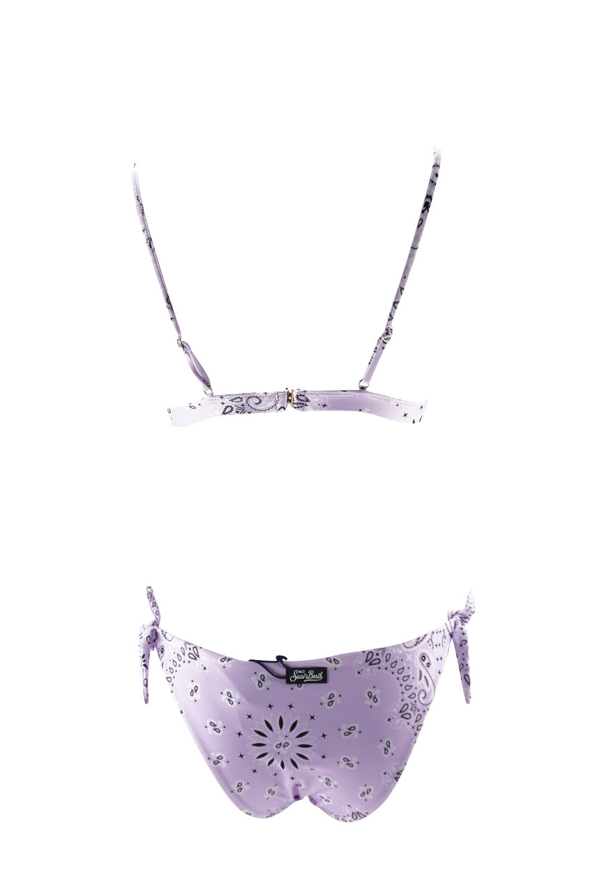 Triangolo fantasia bandana / Viola - Ideal Moda