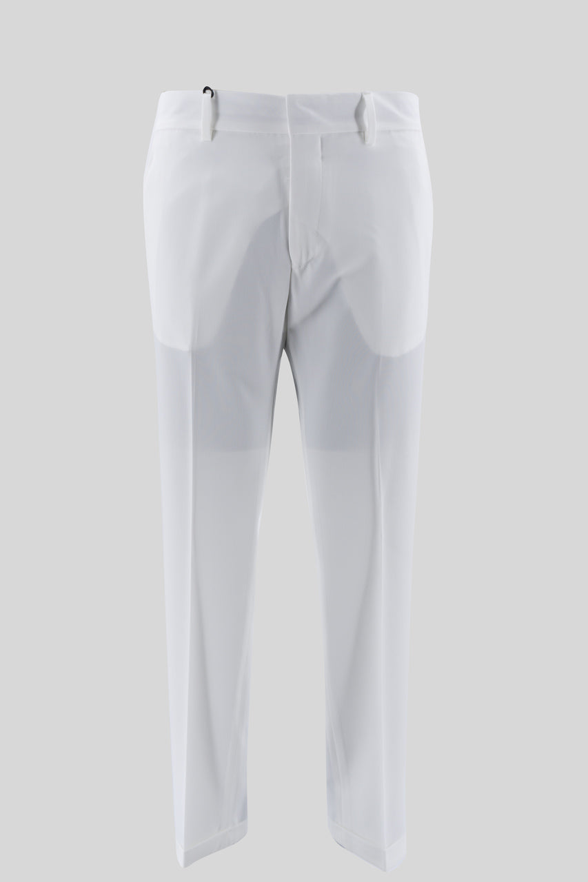 Pantalone "Capri" effetto lana / Bianco - Ideal Moda