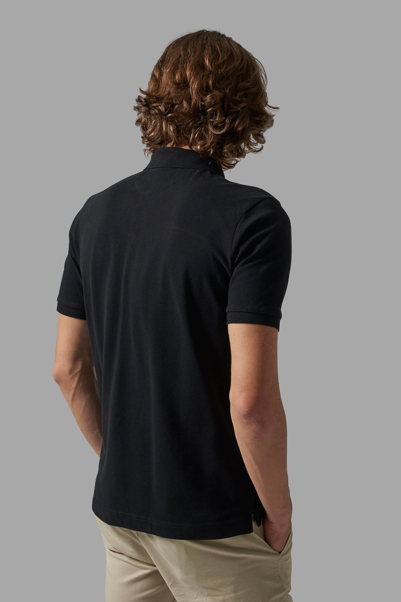 Polo maniche corte / Nero - Ideal Moda