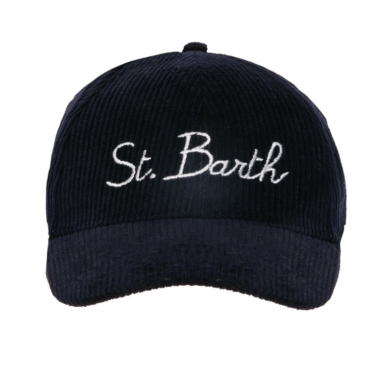 Cappello Saint Barth in Velluto / Blu - Ideal Moda