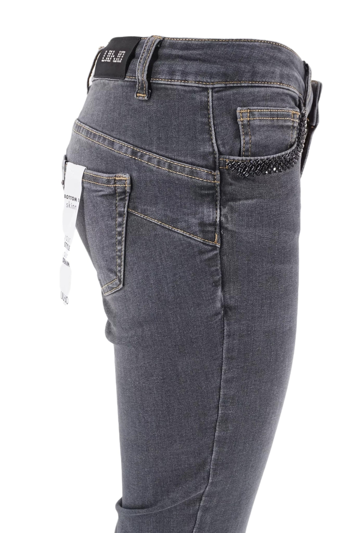 Jeans Scuro Skinny in Denim Stretch Liu Jo / Grigio - Ideal Moda