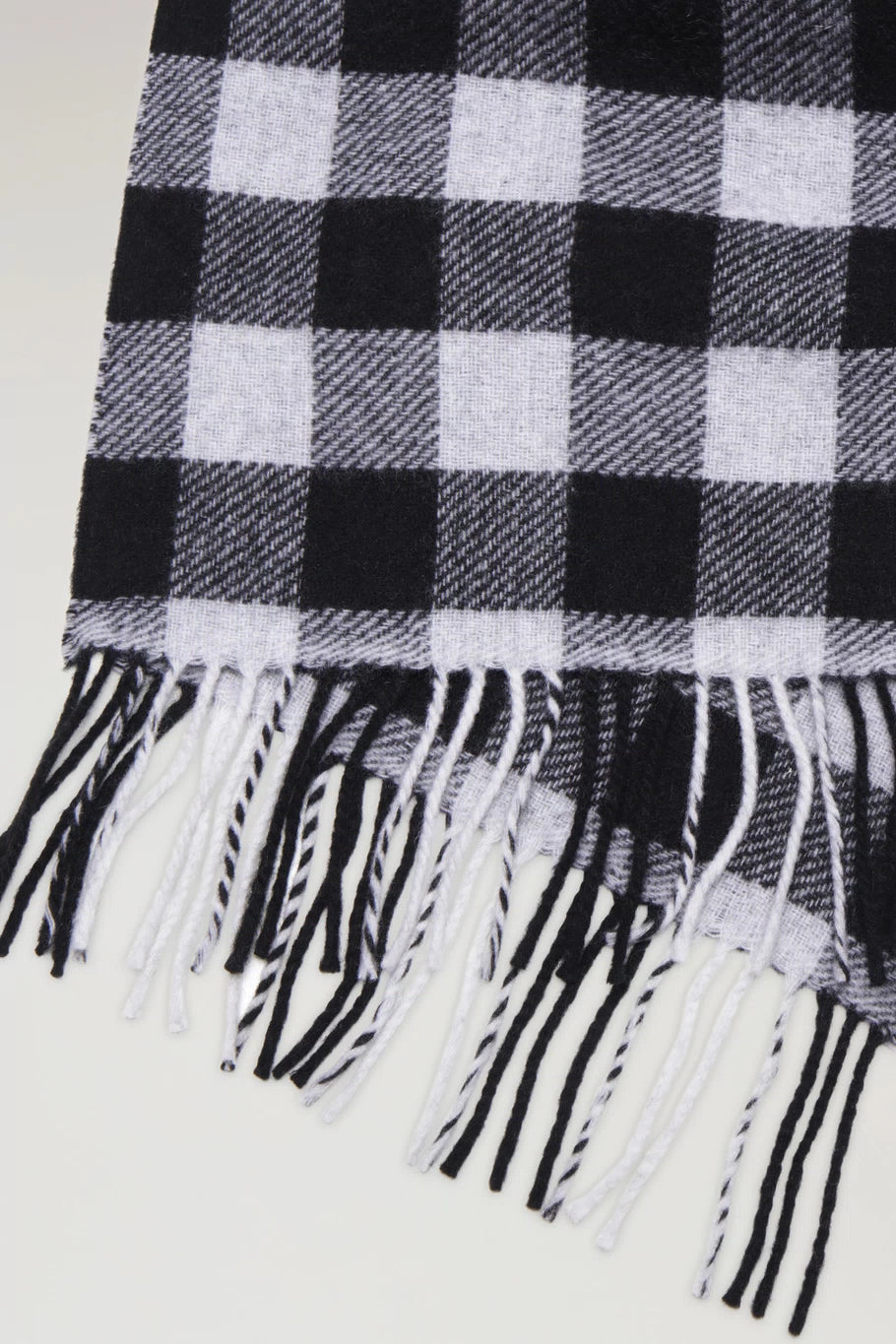 Sciarpa a Fantasia Woolrich / Nero - Ideal Moda