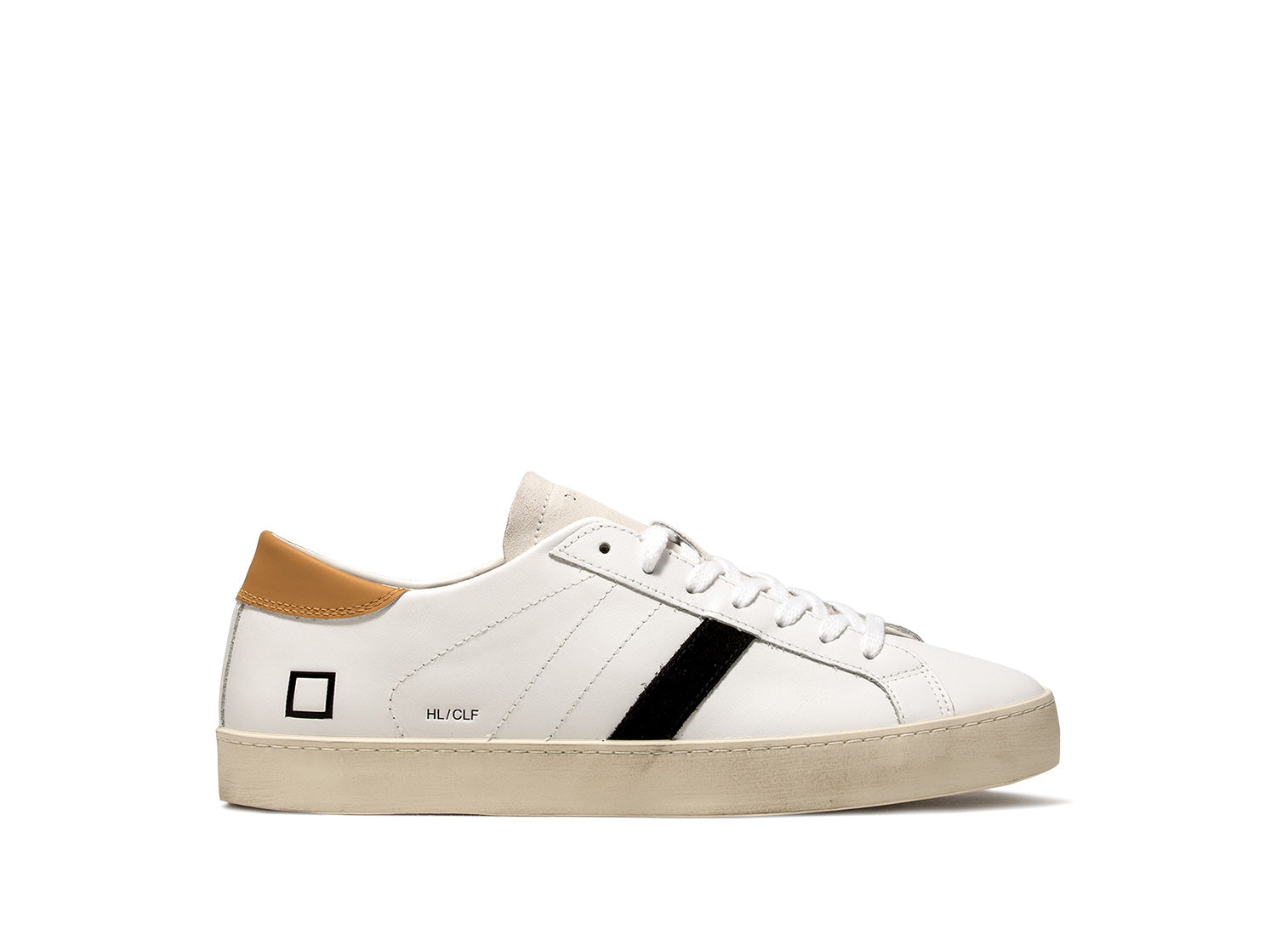 Hill Low Calf White-Orange / Bianco - Ideal Moda