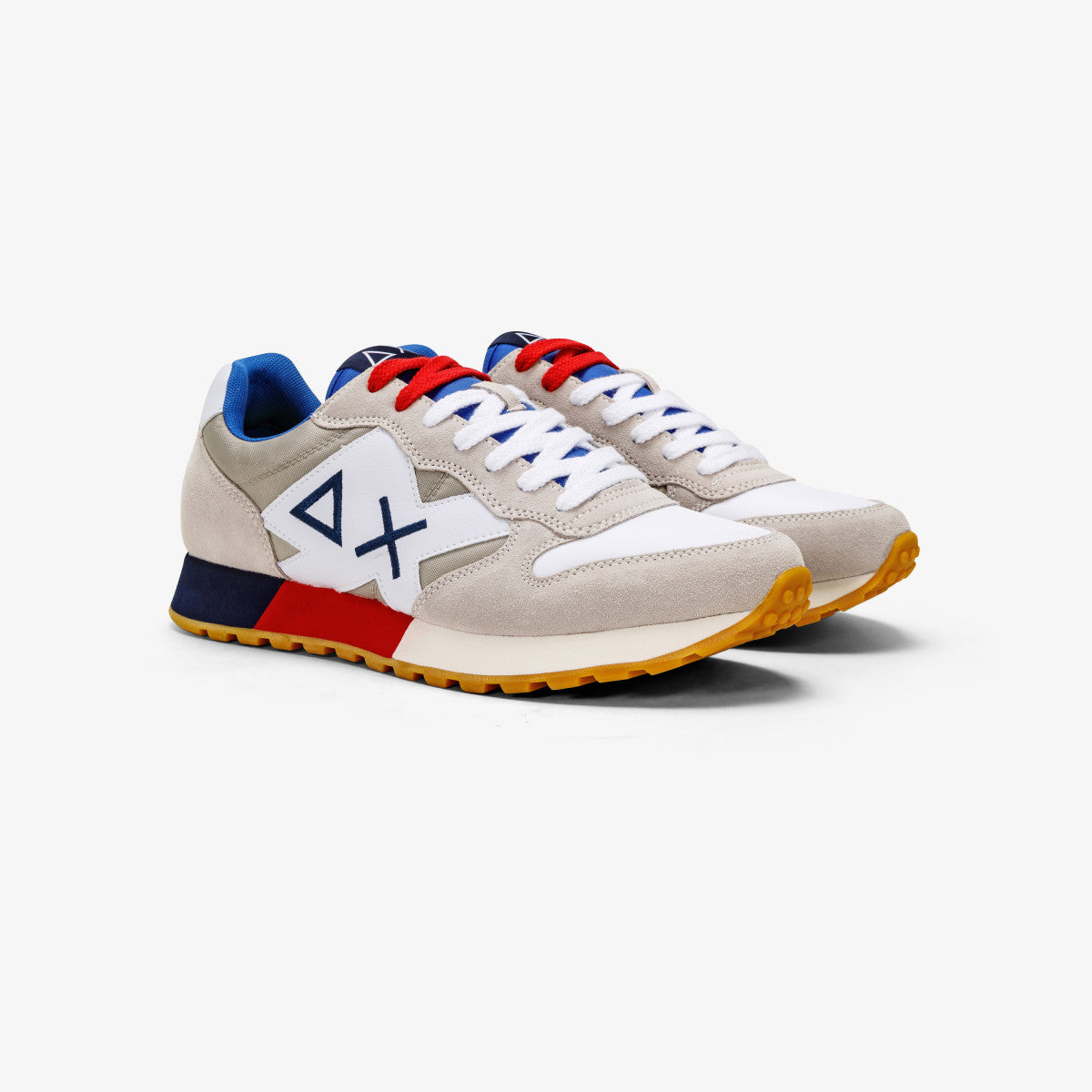 Sneaker Sun68 Jaki Tricolors / Bianco - Ideal Moda