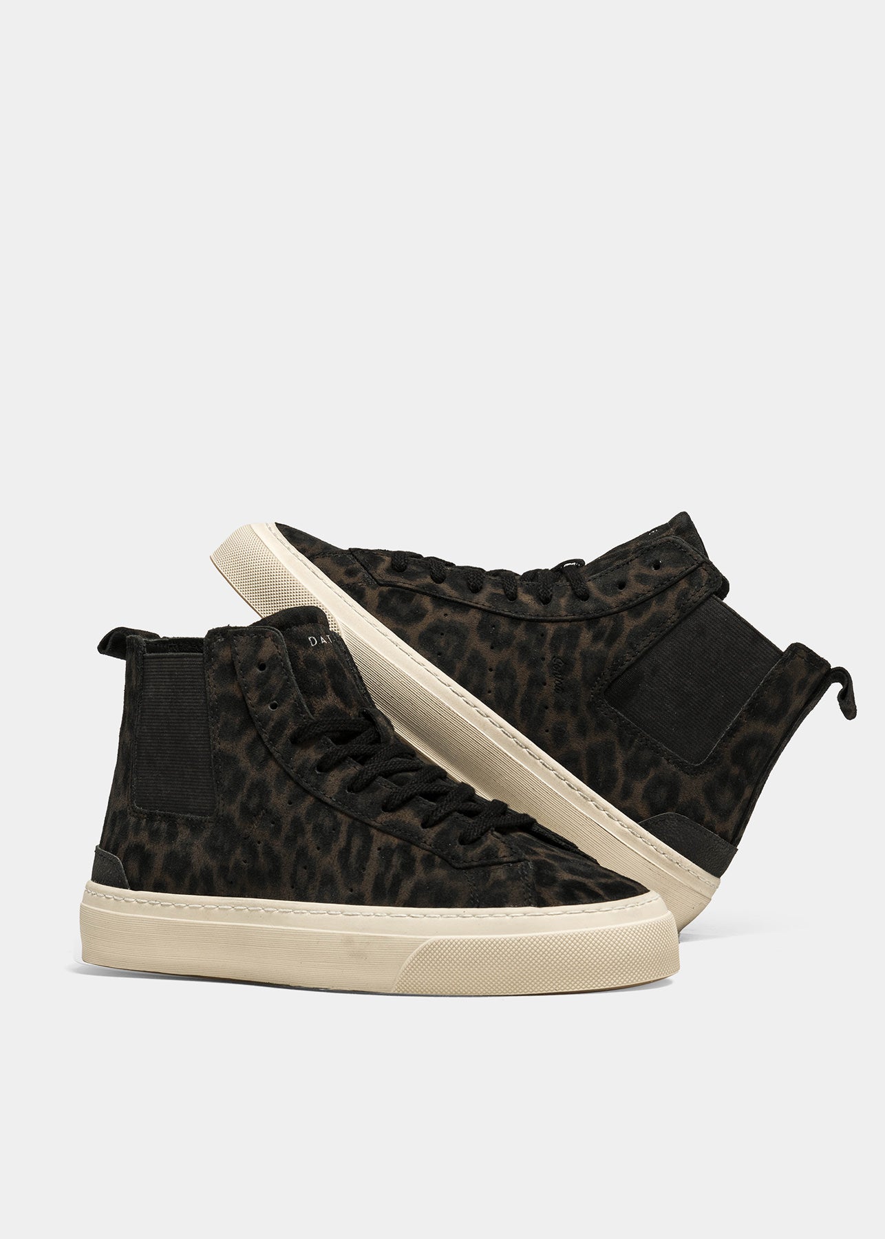 Sneaker DATE Sonica High Animalier / Bianco - Ideal Moda