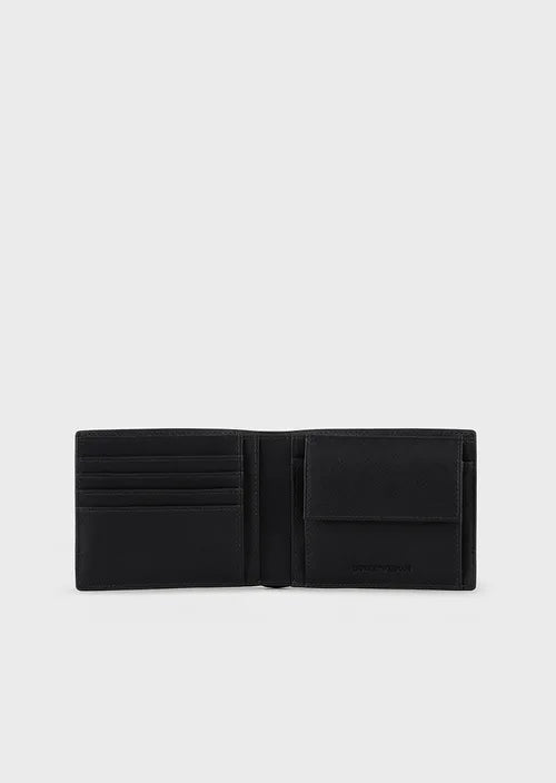 Portafoglio con Coin Pocket Emporio Armani / Nero - Ideal Moda