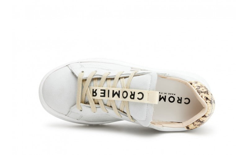 Sneaker in Pelle Cromier / Bianco - Ideal Moda