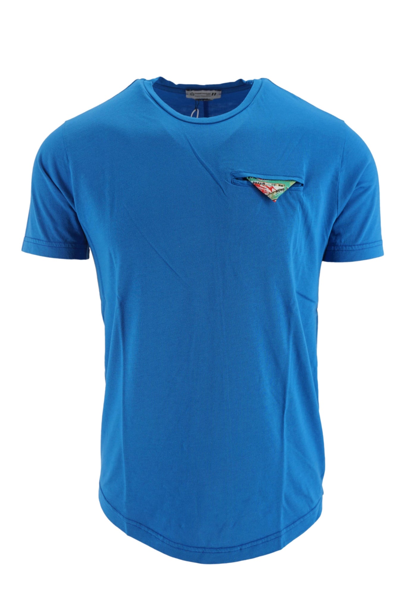 T-Shirt con Taschino Daniele Alessandrini / Bluette - Ideal Moda