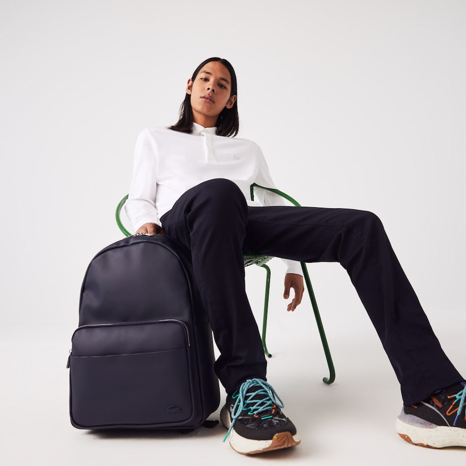 Zaino in PVC con Logo Lacoste / Blu - Ideal Moda