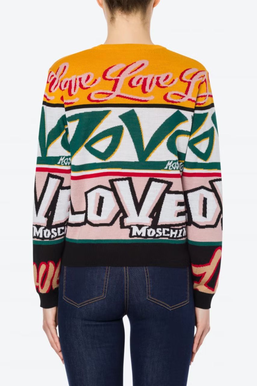 Maglia con Fantasia Love Moschino / Multicolor - Ideal Moda