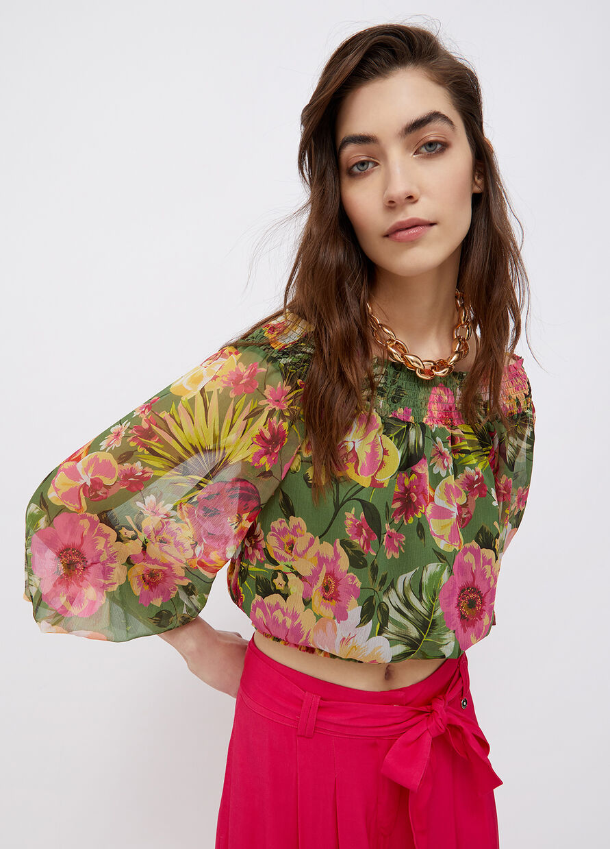 Top Liu Jo con Scollo / Verde - Ideal Moda