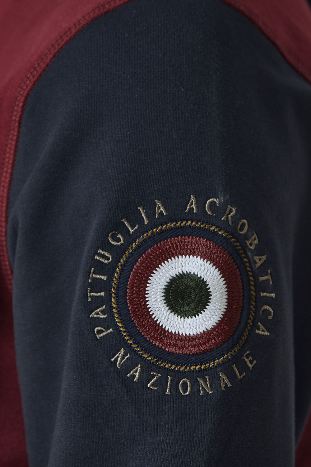 Felpa con Cappuccio Rimovibile Aeronautica Militare / Blu - Ideal Moda