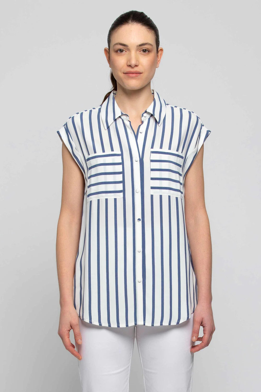 Camicia a Righe Kocca / Blu - Ideal Moda