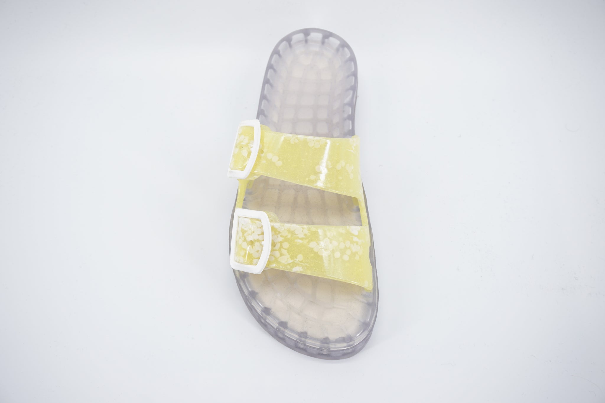 Ciabatta in gomma colorata / Giallo - Ideal Moda