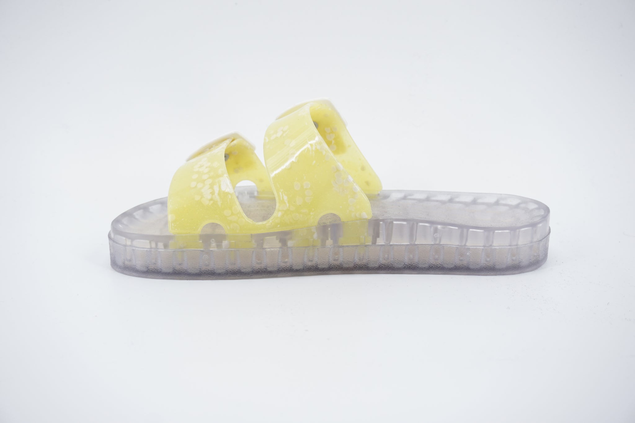 Ciabatta in gomma colorata / Giallo - Ideal Moda