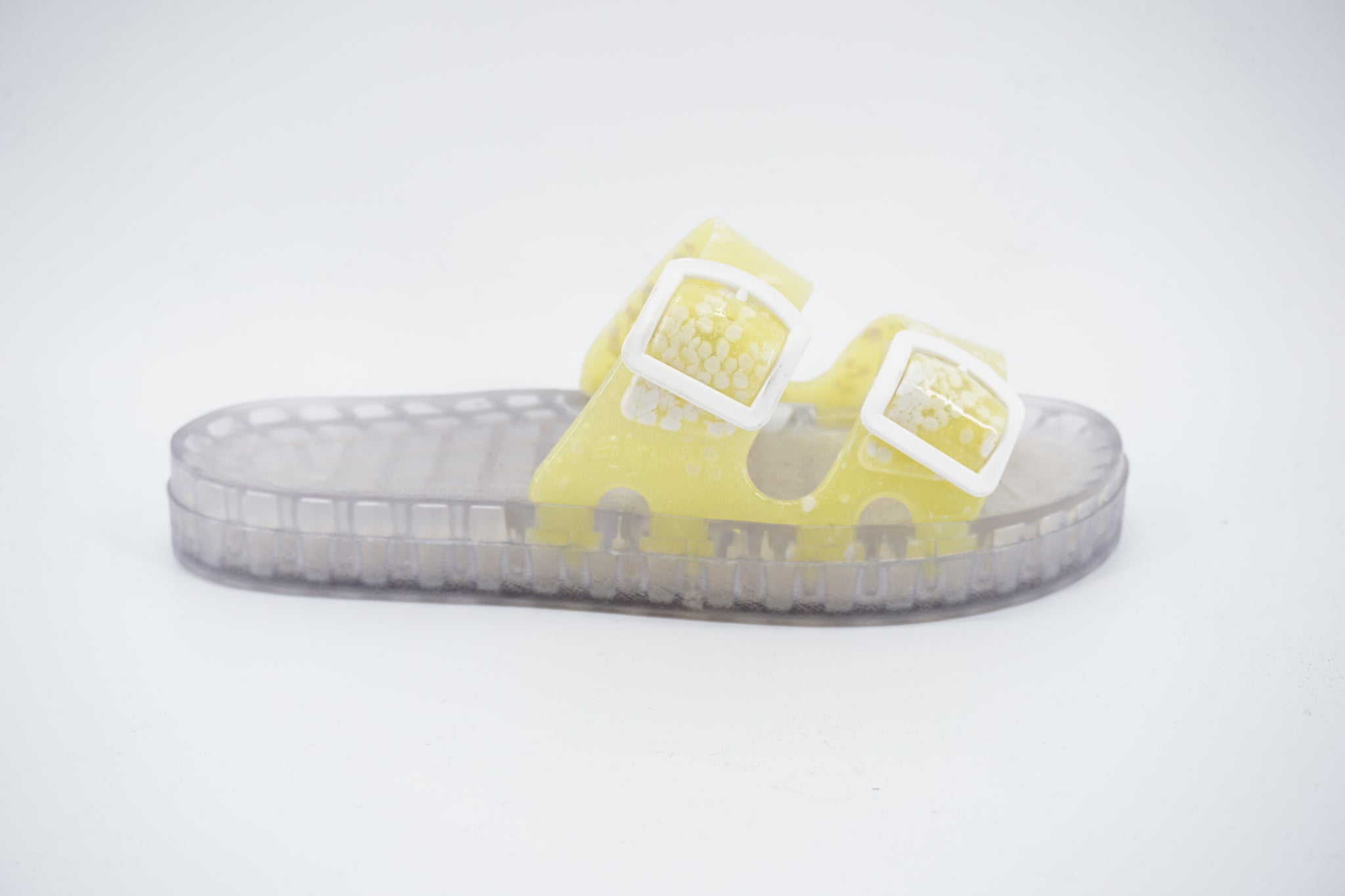 Ciabatta in gomma colorata / Giallo - Ideal Moda