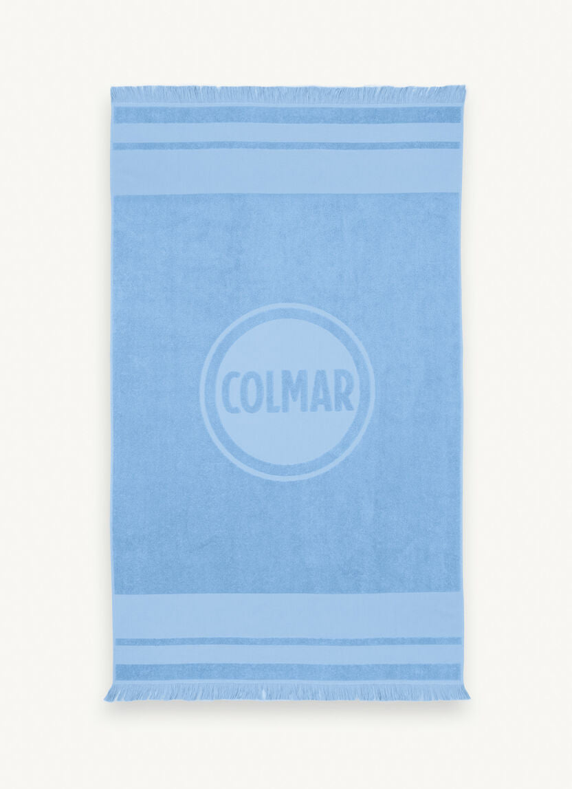 Telo Mare in Spugna con Logo Colmar / Celeste - Ideal Moda