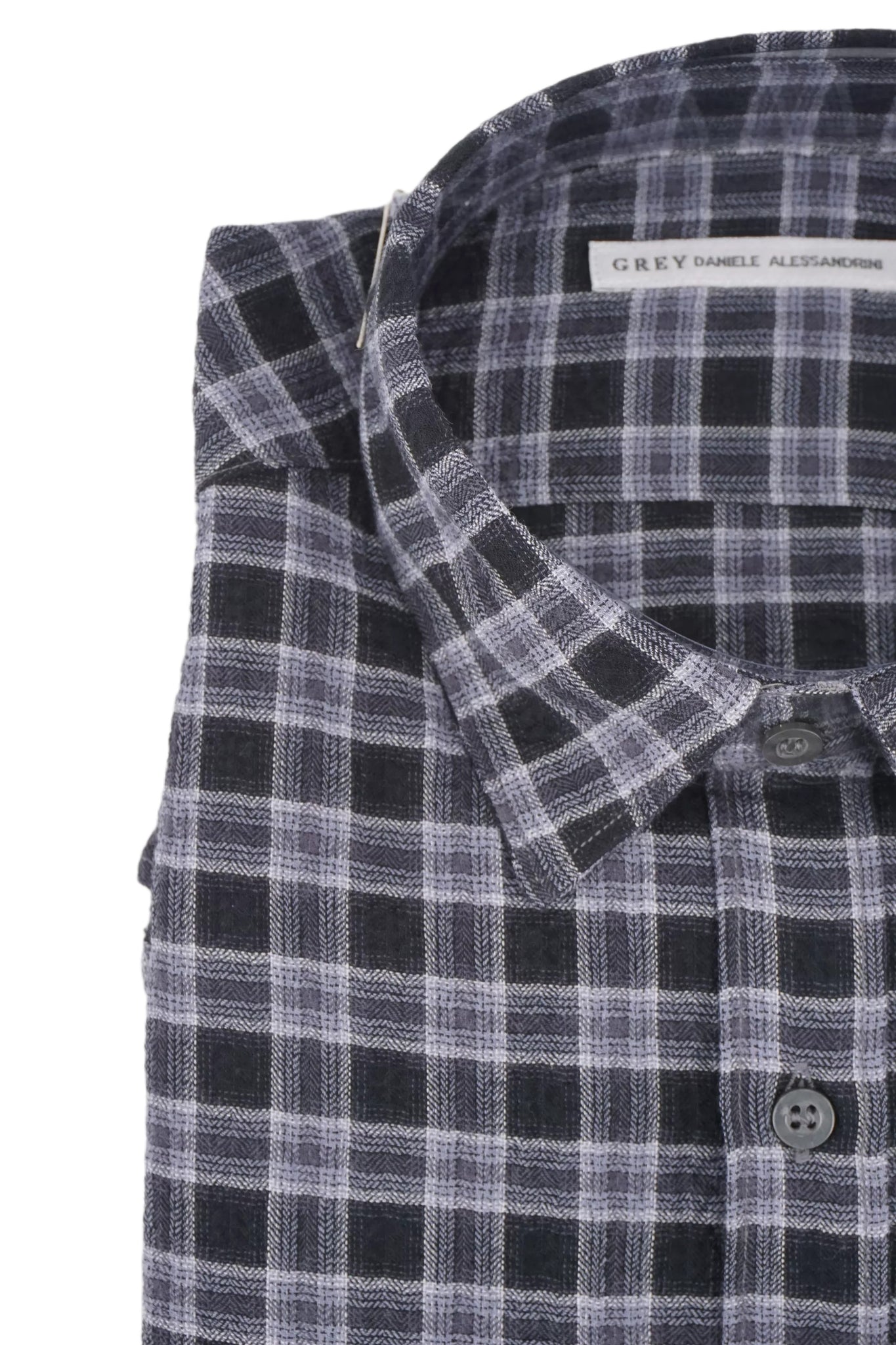 Camicia con Fantasia Daniele Alessandrini / Nero - Ideal Moda