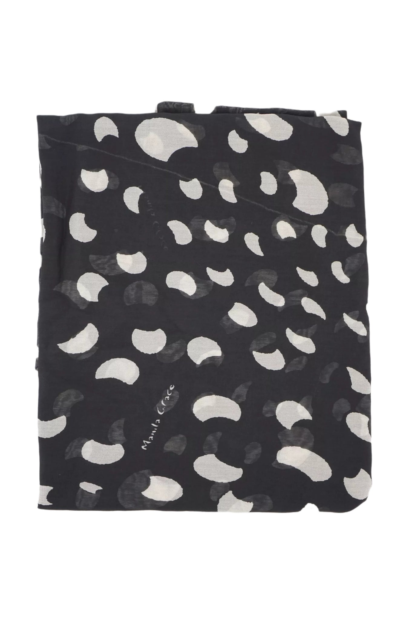 Foulard a Trapezio con Fantasia Manila Grace / Nero - Ideal Moda
