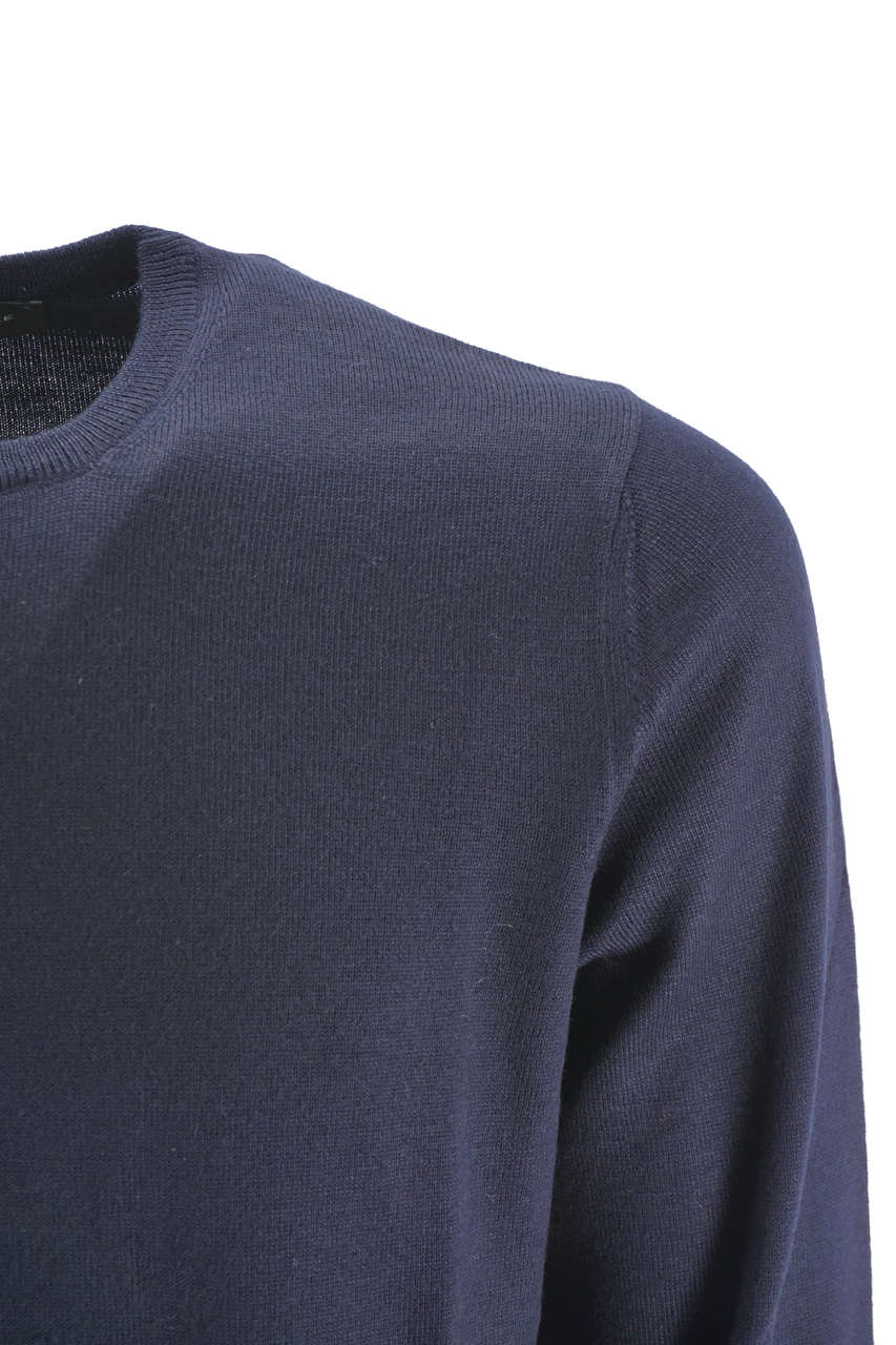 Maglia Tagliatore Girocollo / Blu - Ideal Moda