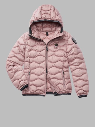 Giubbino con Motivo ad Onde Blauer / Rosa - Ideal Moda