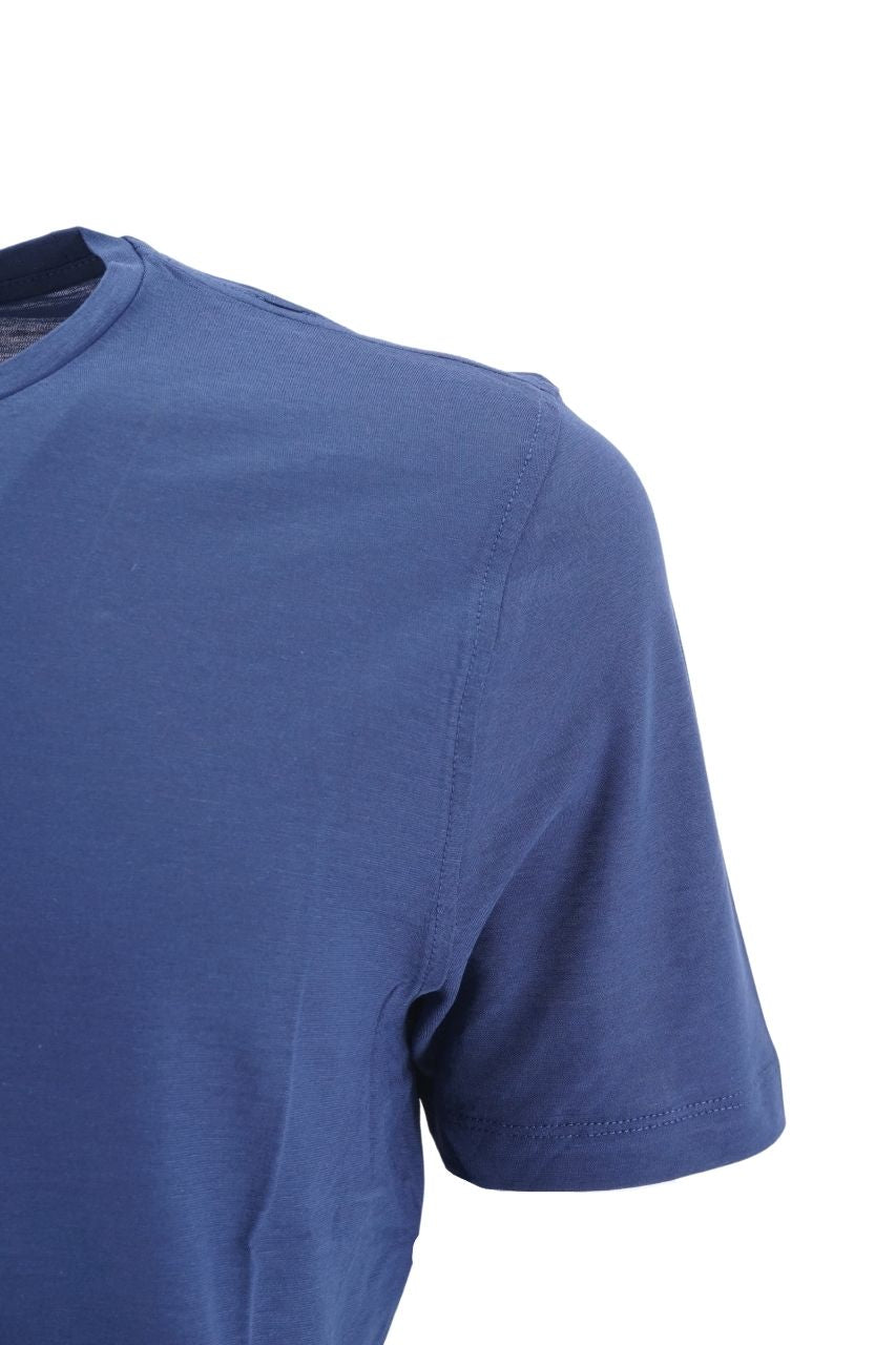 T-Shirt Girocollo Heritage / Blu - Ideal Moda
