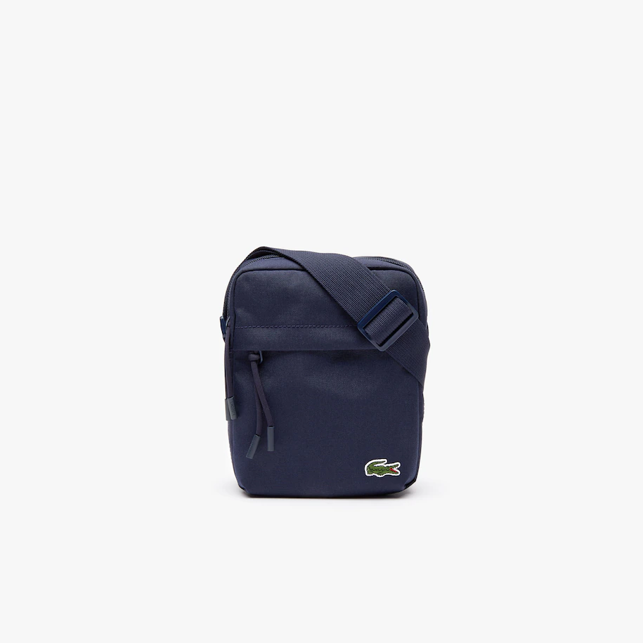 Borsello Lacoste Verticale in tela / Blu - Ideal Moda