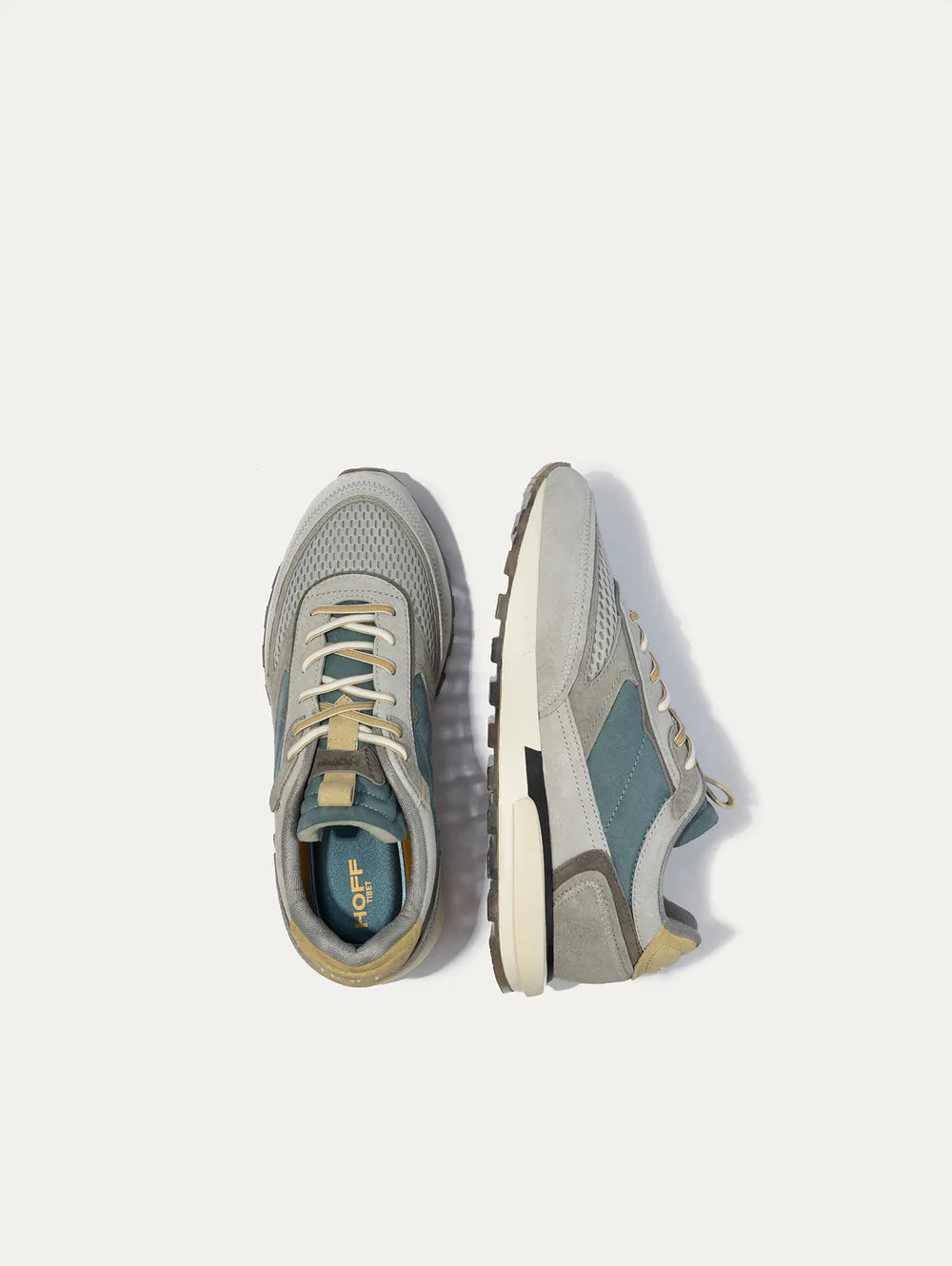 Sneaker in Pelle e Tessuto Hoff / Grigio - Ideal Moda