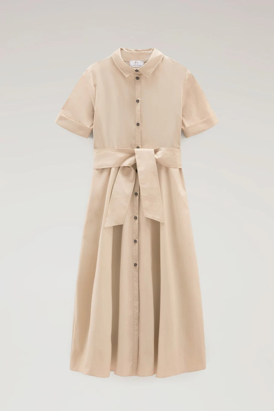 Vestito Chemisier in Cotone Woolrich / Beige - Ideal Moda