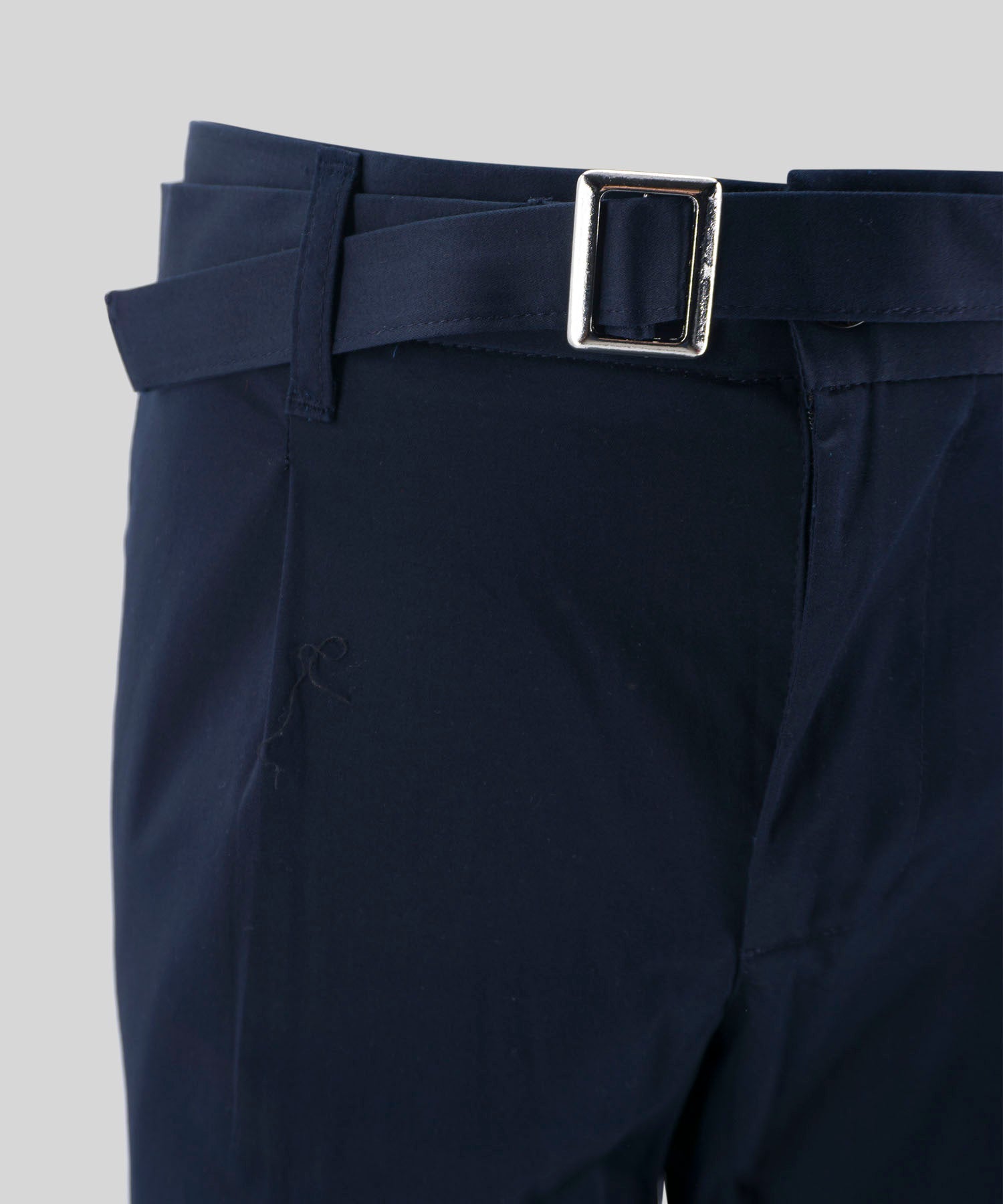 Pantalone con Coulisse Misto Lino / Blu - Ideal Moda