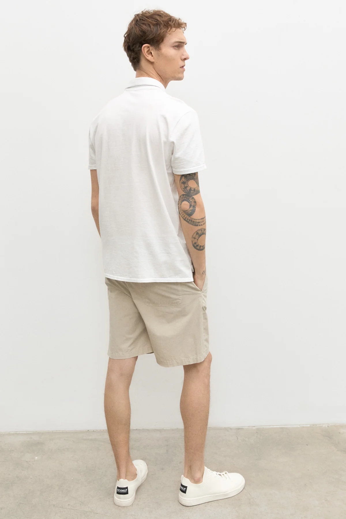 Polo in Jersey Ecoalf / Bianco - Ideal Moda