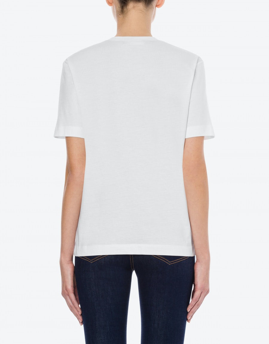 T-Shirt Love Moschino in Jersey / Bianco - Ideal Moda