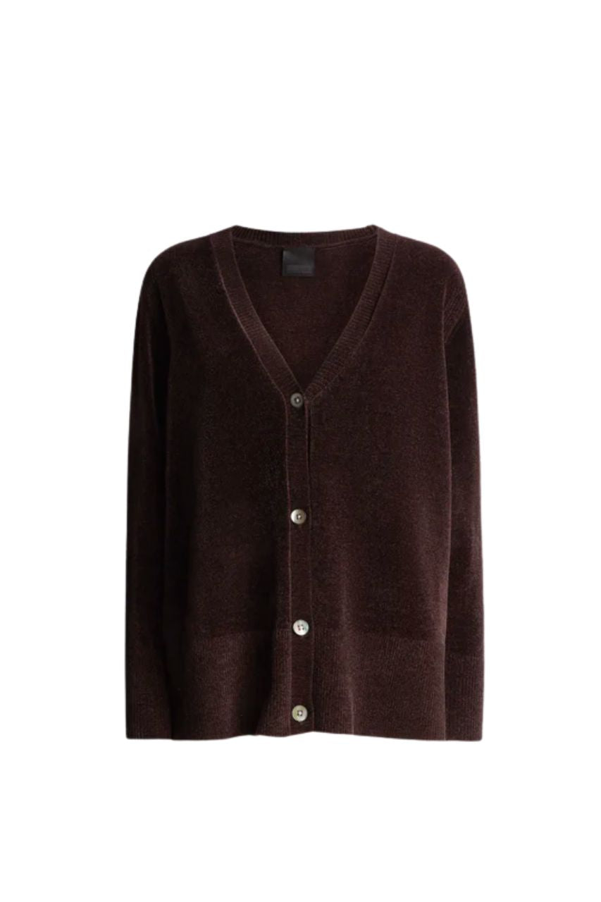 Cardigan Velvet Lady RRD / Viola - Ideal Moda