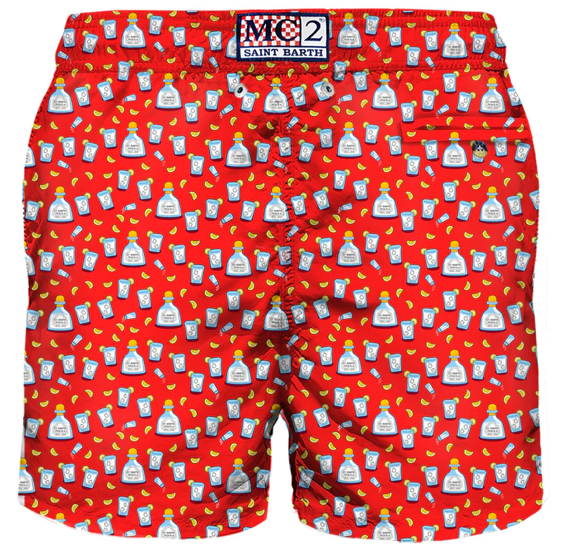 Costume Mc2 Saint Barth con Fantasia / Rosso - Ideal Moda