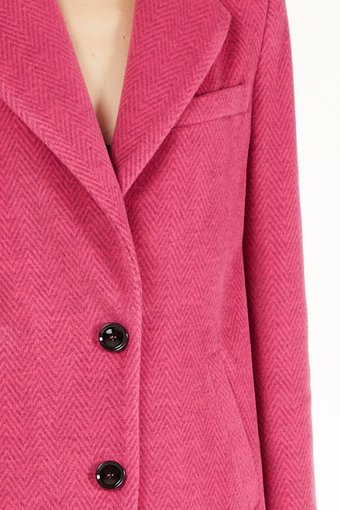 Cappotto Monopetto Liu Jo / Fucsia - Ideal Moda