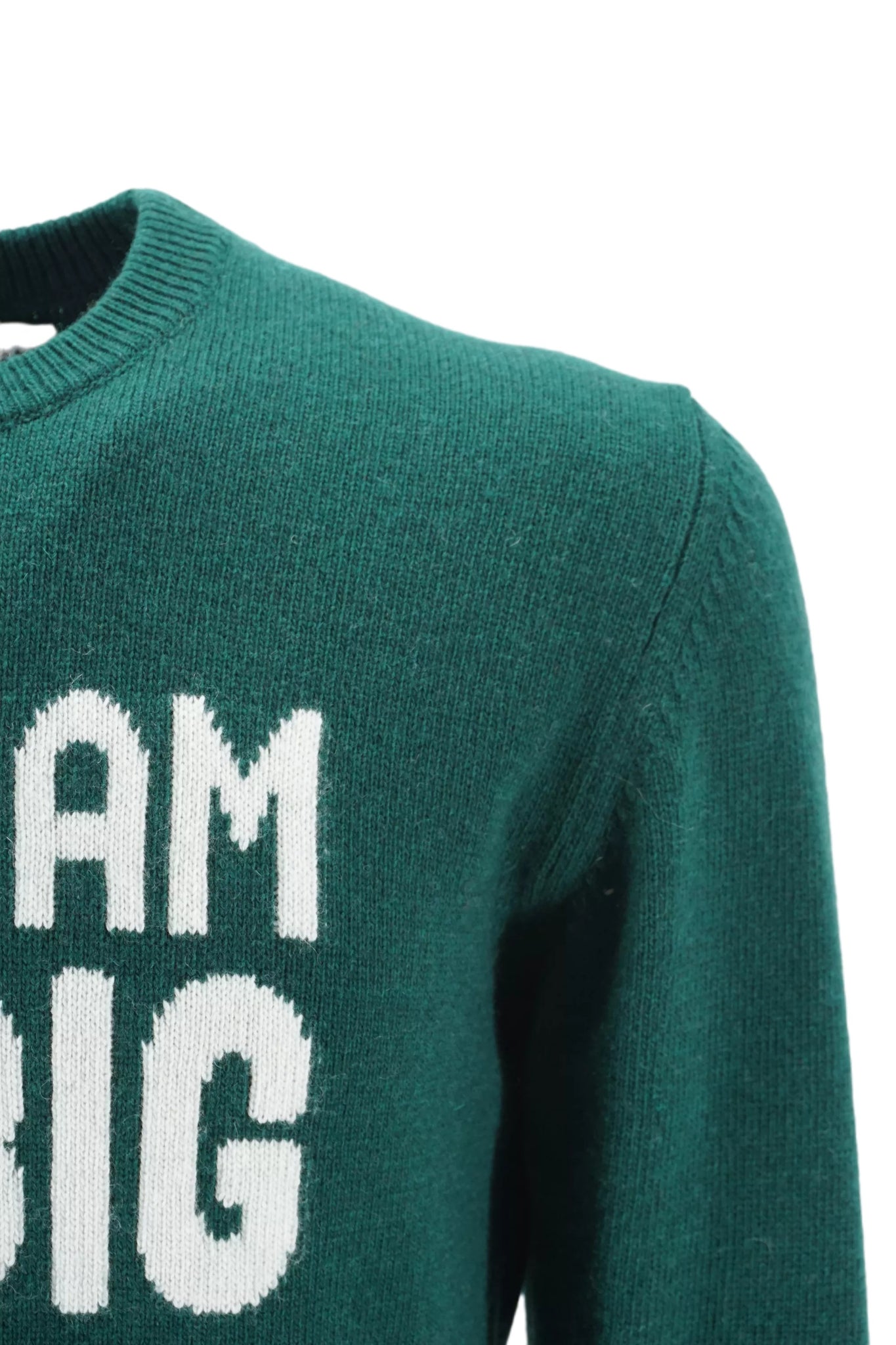 Maglia Girocollo con Stampa Mc2 Saint Barth / Verde - Ideal Moda