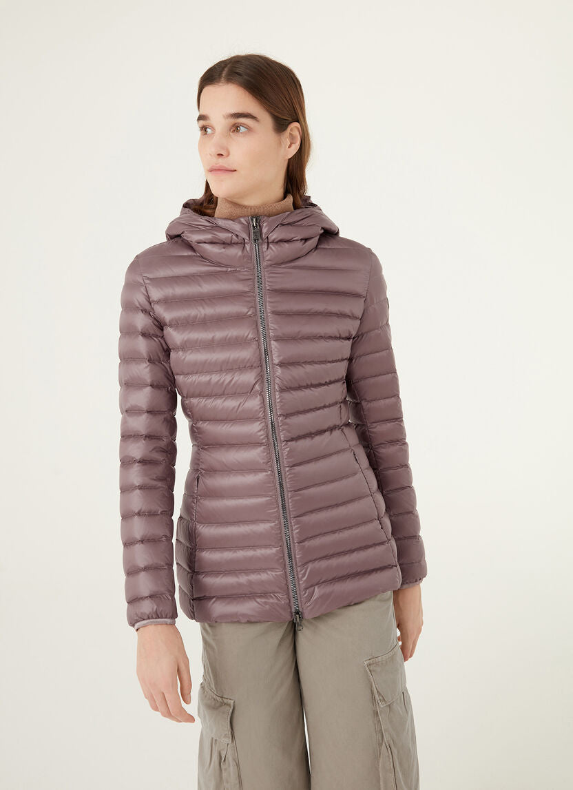 Piumino Lungo con Cappuccio Colmar / Rosa - Ideal Moda