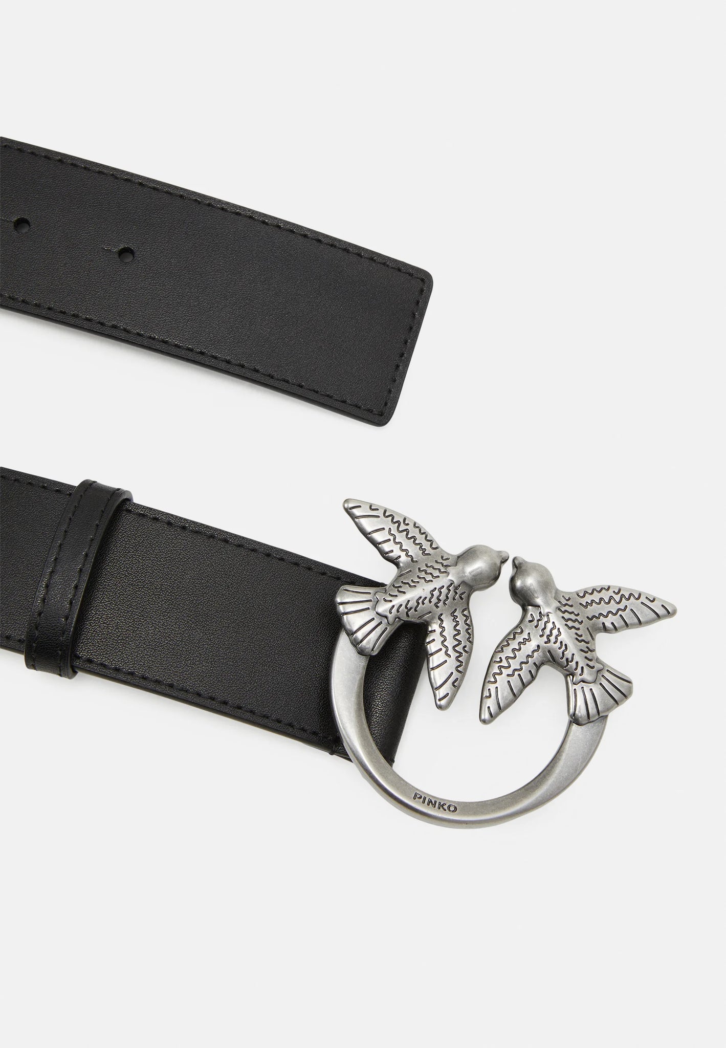 Cintura Love Berry con Logo Pinko / Nero - Ideal Moda