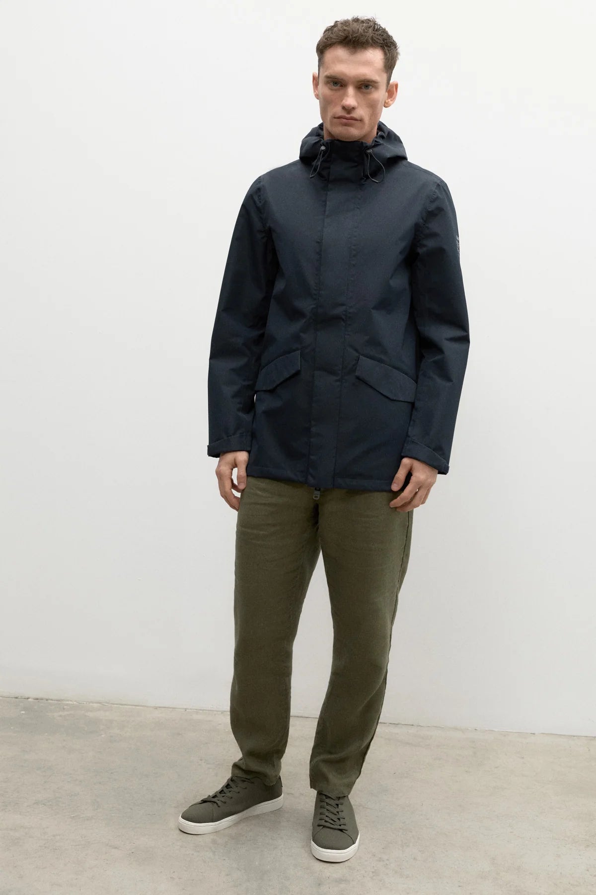 Giubbino con Cappuccio Ecoalf / Blu - Ideal Moda