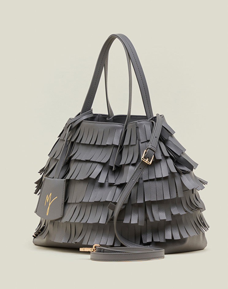 Borsa con Frange Manila Grace / Grigio - Ideal Moda