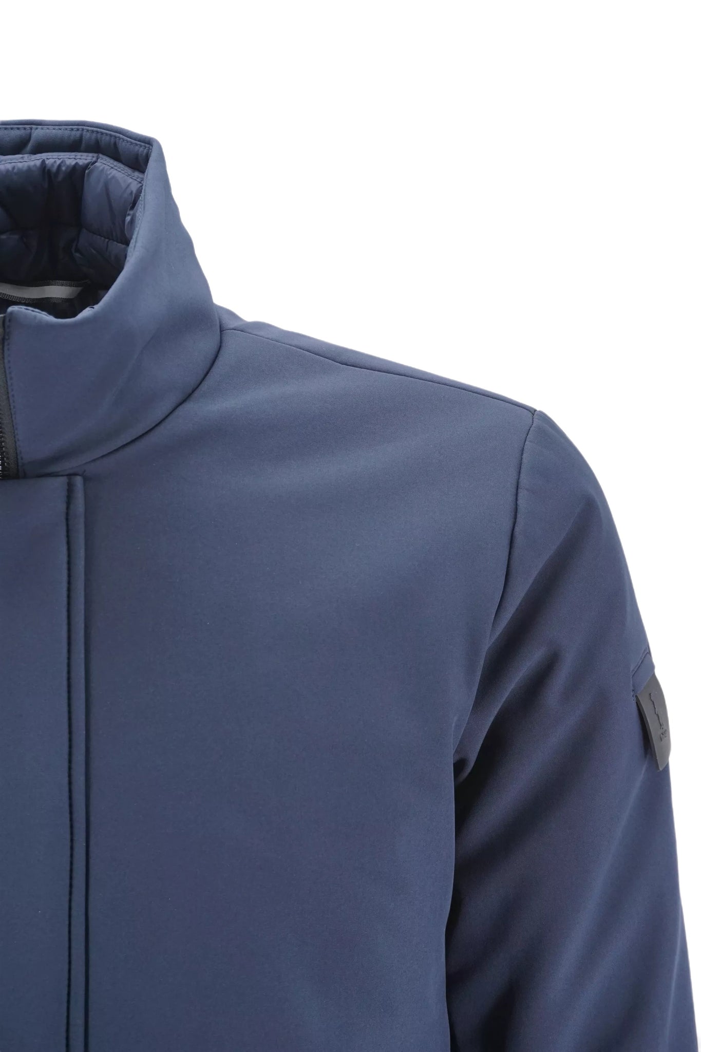Trench con Inserto in Nylon Refrigue / Blu - Ideal Moda