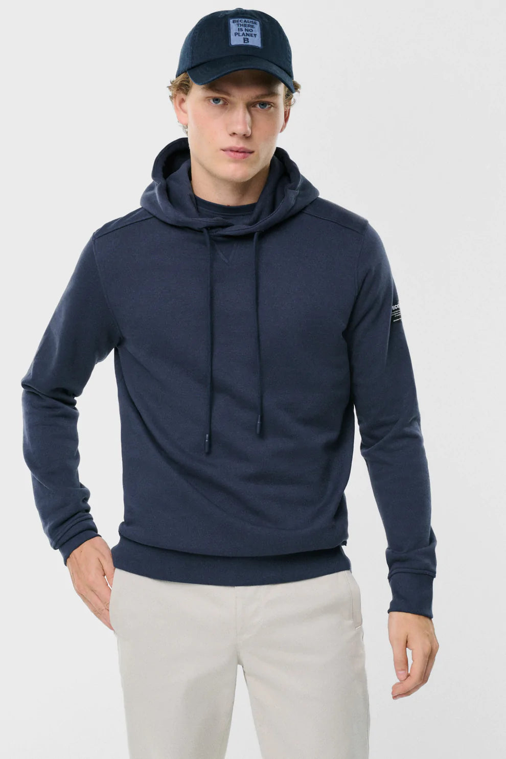 Felpa con Cappuccio Ecoalf / Blu - Ideal Moda