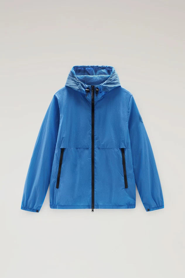 Giacca a Vento in Nylon Woolrich / Azzurro - Ideal Moda