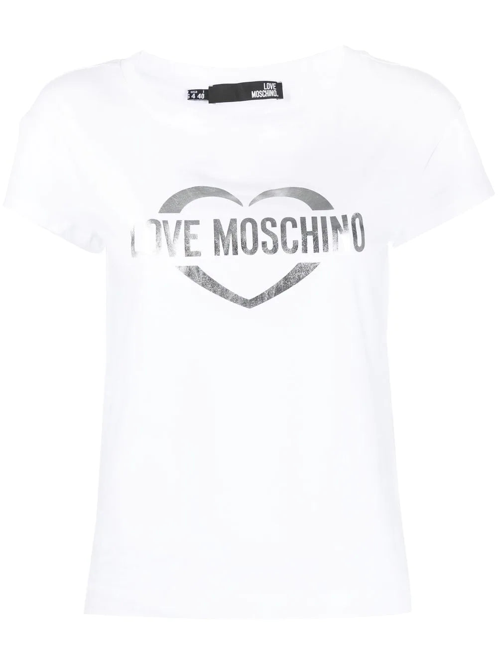 T-Shirt con Logo Love Moschino / Bianco - Ideal Moda