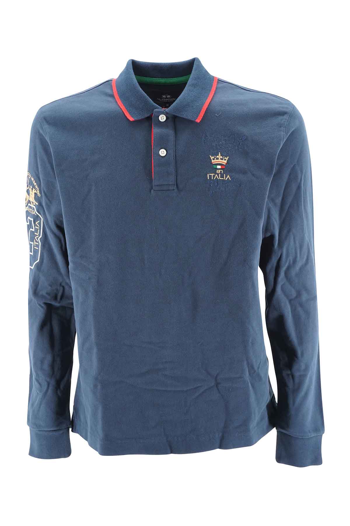 Polo La Martina Italia / Blu - Ideal Moda