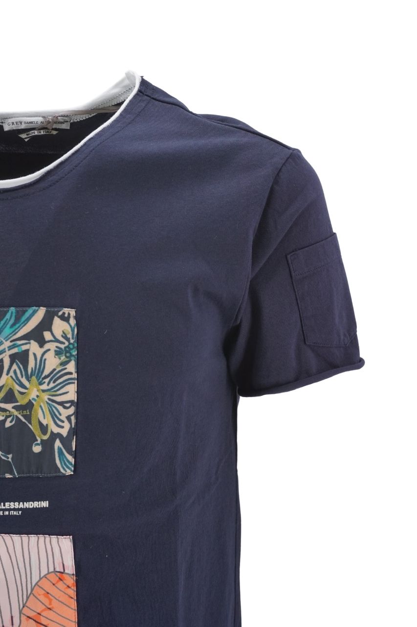 T-Shirt Daniele Alessandrini / Blu - Ideal Moda